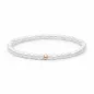 Preview: Modernes Perlenarmband weiß 14K Roségold plattiertem 925er Silber, 4-4.5 mm, 18.5 cm, Gaura Pearls, Estland