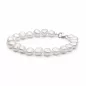 Preview: Gaura Pearls Perlenarmband Herren - weiß, barock, 925 Silber