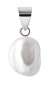 Preview: Perlenanhänger einzeln, weiß Keshi-Perle 8-9 mm, 925er Silber, Gaura Pearls, Estland
