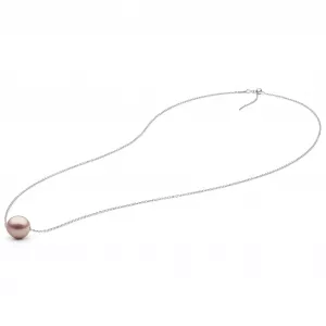 Gaura Pearls Silberkette - 38-45 cm, 585 Roségold plattiert