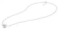 Silberkette mit Perlenanhänger weiß Kasumi like 12-13 mm